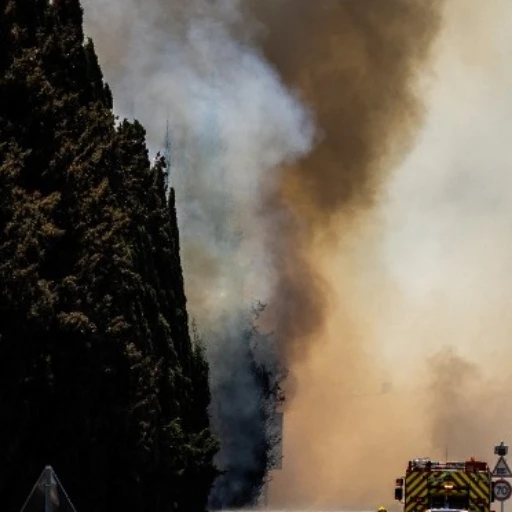 Ola de calor e incendios fuera de control obligan procesos de evacuación en Francia