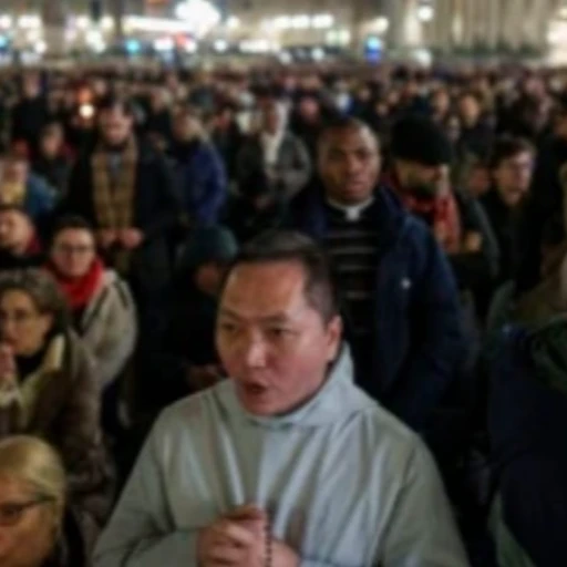 El Papa duerme bien y sigue con su recuperación, mientras miles oran por su salud en el Vaticano