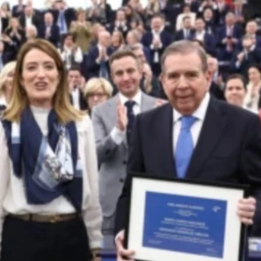 Edmundo González y María Corina Machado reciben premio Sájarov del Parlamento Europeo