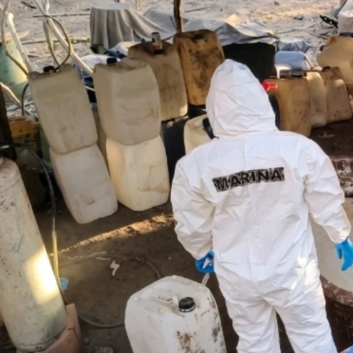 Inhabilitan laboratorio clandestino con toneladas de metanfetamina en oeste de México